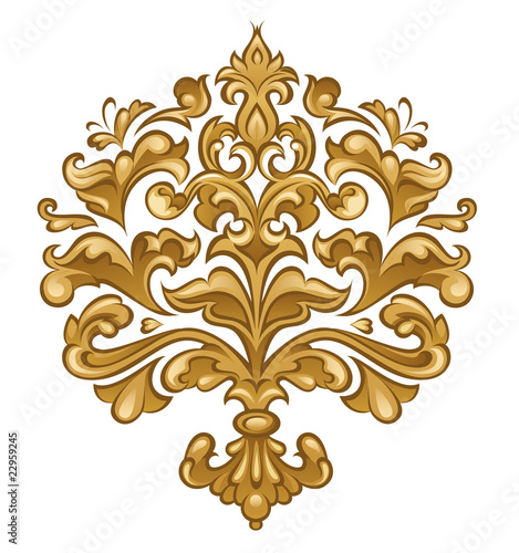 Baroque floral ornament