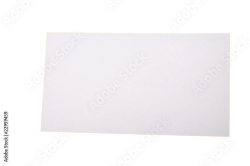 Blank white business card © teine