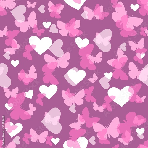 Seamless heart pattern