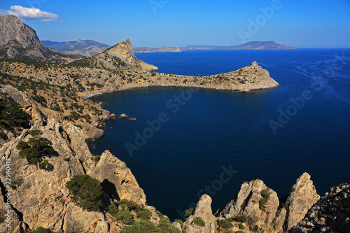Mountain and sea landscape. Photo 0185