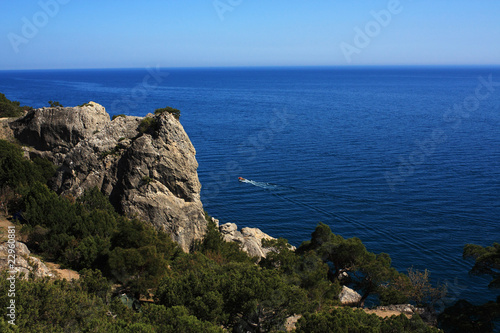 Mountain and sea landscape. Photo 0088