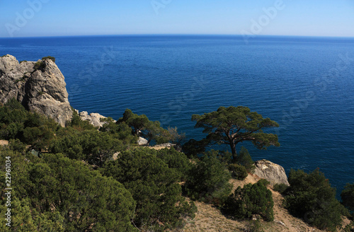Mountain and sea landscape. Photo 0113