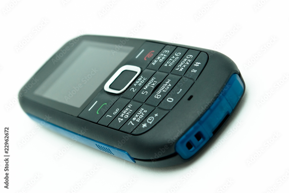 mobile phone isolated on the white mobile phone isolated on the white