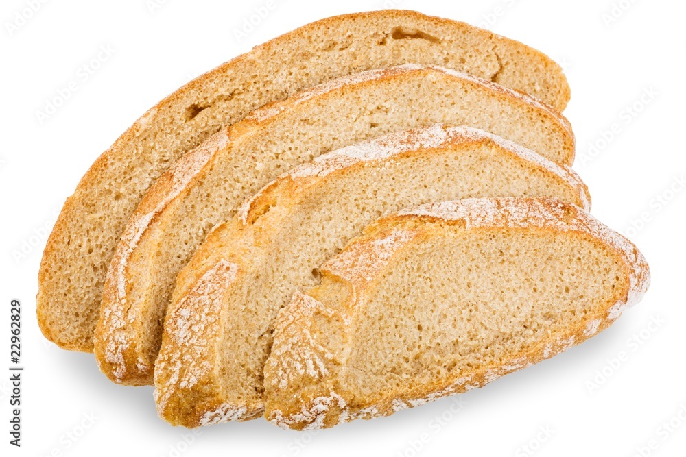 Sliced bread isolated on the white background Sliced bread isolated on the white background