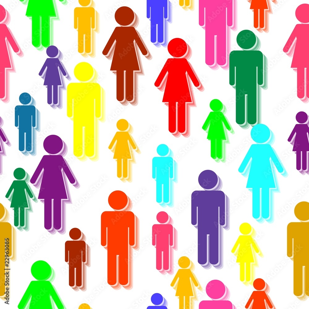 Seamless people pattern Seamless people pattern