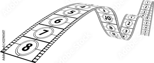 Film Filmstreifen Zahlen