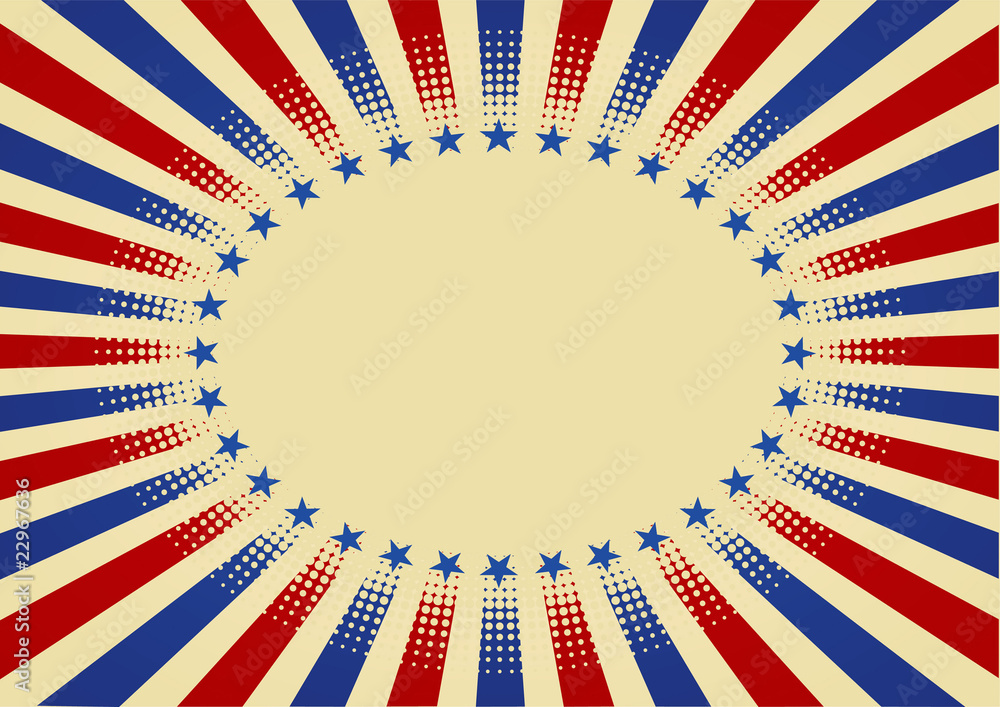 USA radial background