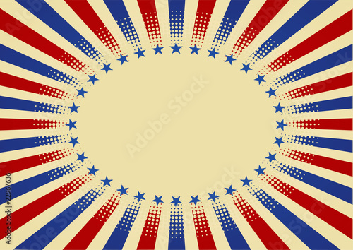 USA radial background