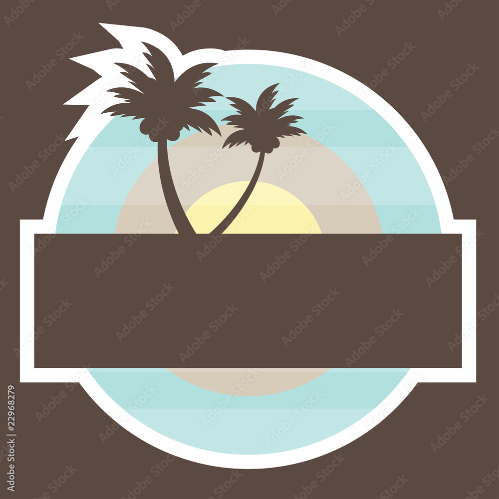 Tropical Beach Banner