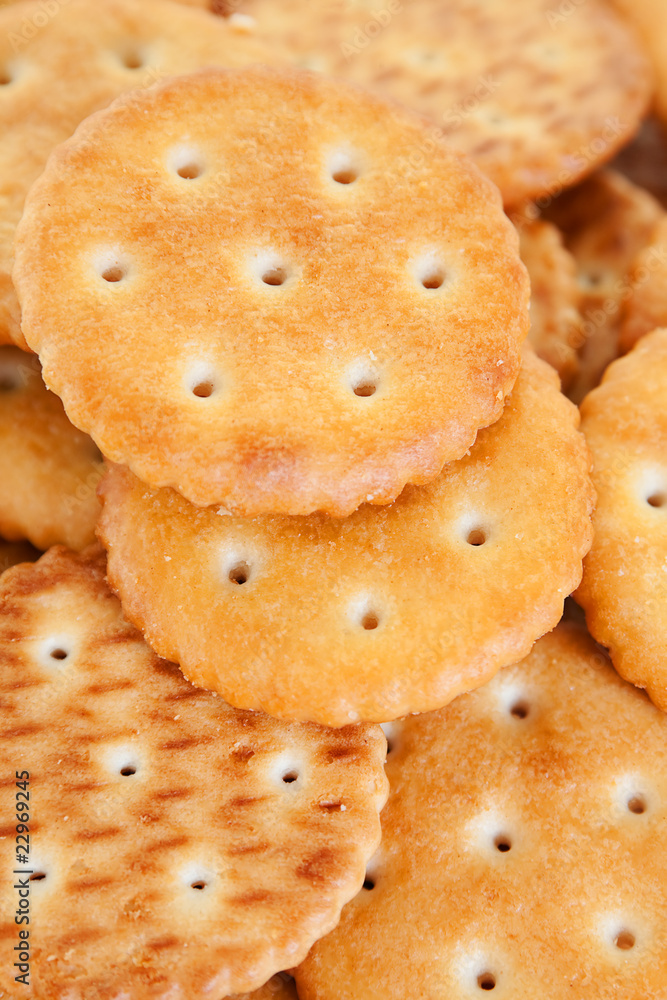 Round salted cookie Round salted cookie