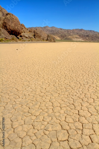 Dry lake bed in Death Valley CA