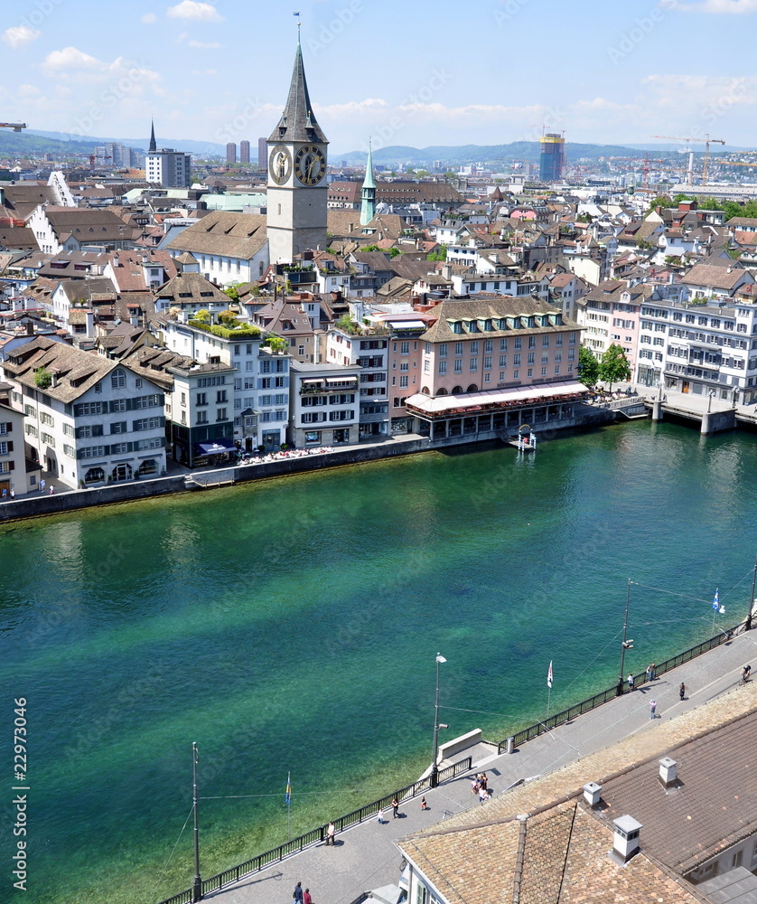 Obraz premium zurich et limmat