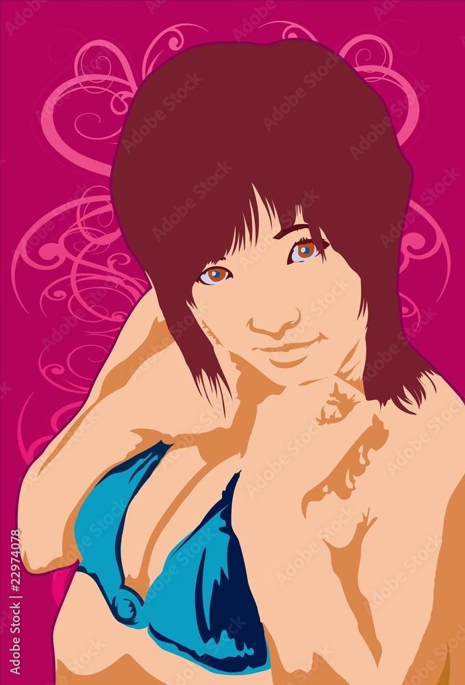 Sexy Woman In A Bikini