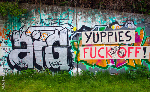 Yuppies fuck off! photo