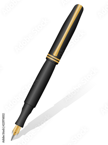 fountain pen and shodow