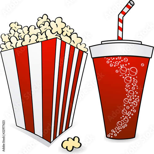 Popcorn and a soda