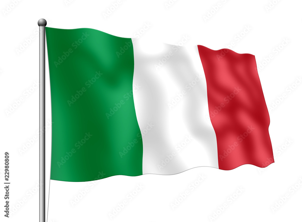 Italien-Flagge Stock Illustration