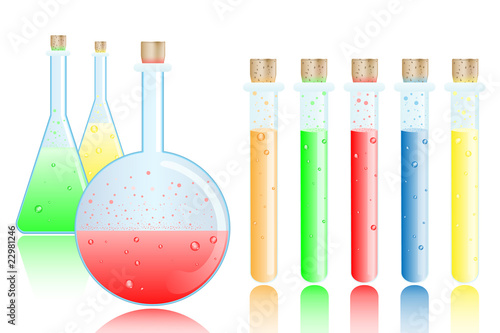 medical testing tubes vector illustration