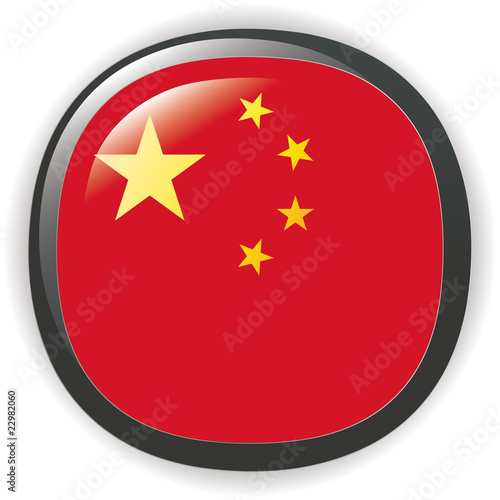 Button illustration of China flag