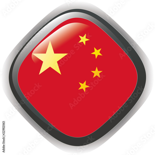 Button illustration of China flag