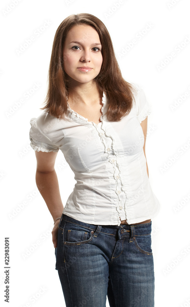 Portrait of young pretty woman Portrait of young pretty woman