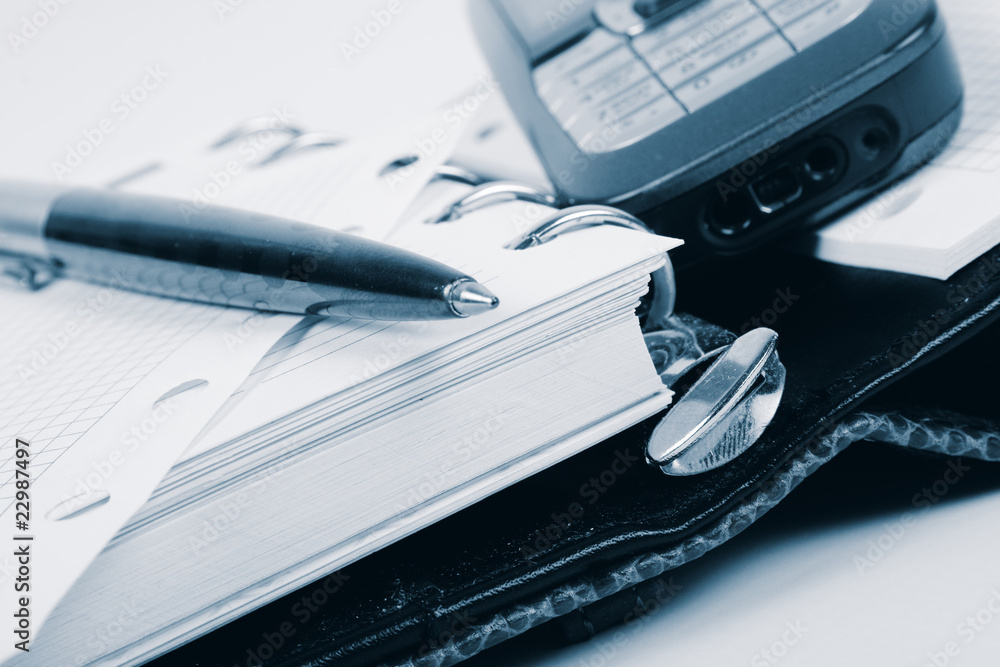 business organizer, notebook or planner and pen business organizer, notebook or planner and pen