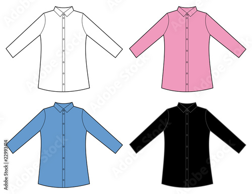 camisa manga larga mujer colores