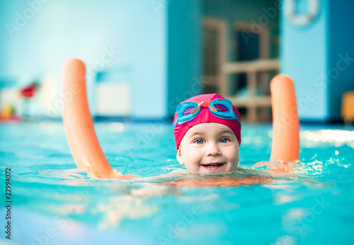 Child in a swimming pool