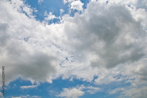 blue sky with clouds