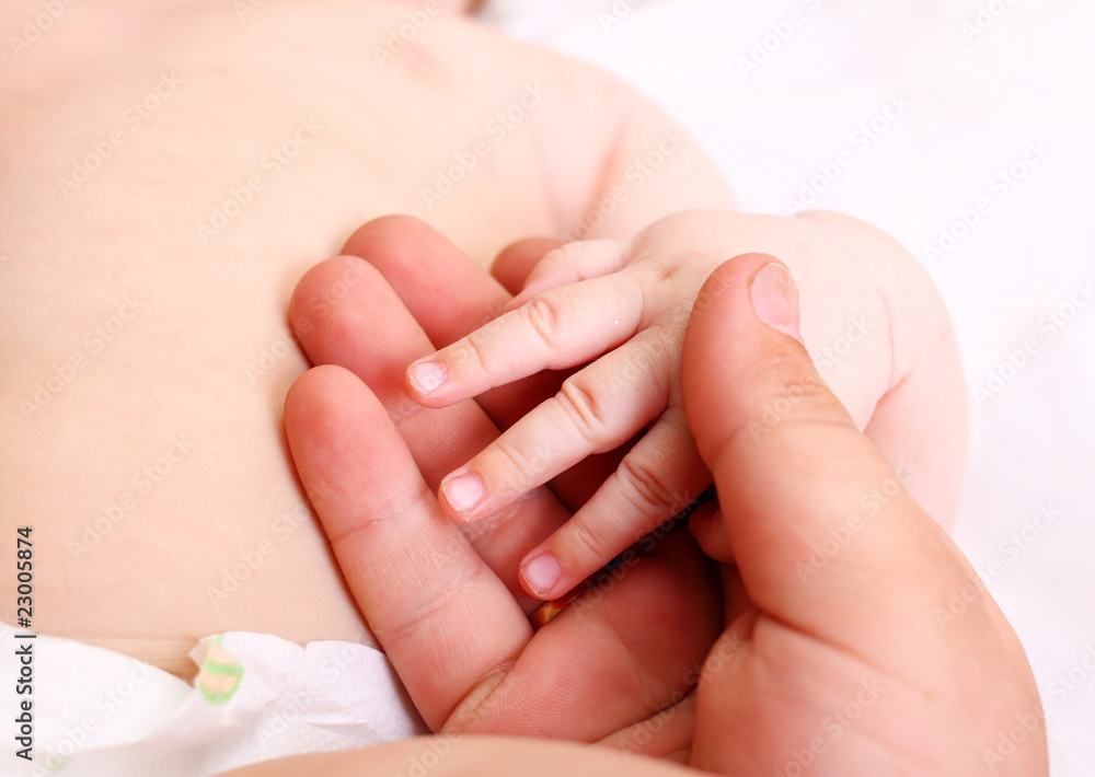 father and baby hands father and baby hands