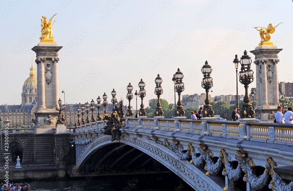 Naklejka premium Pont Alexandre 3 - Paris