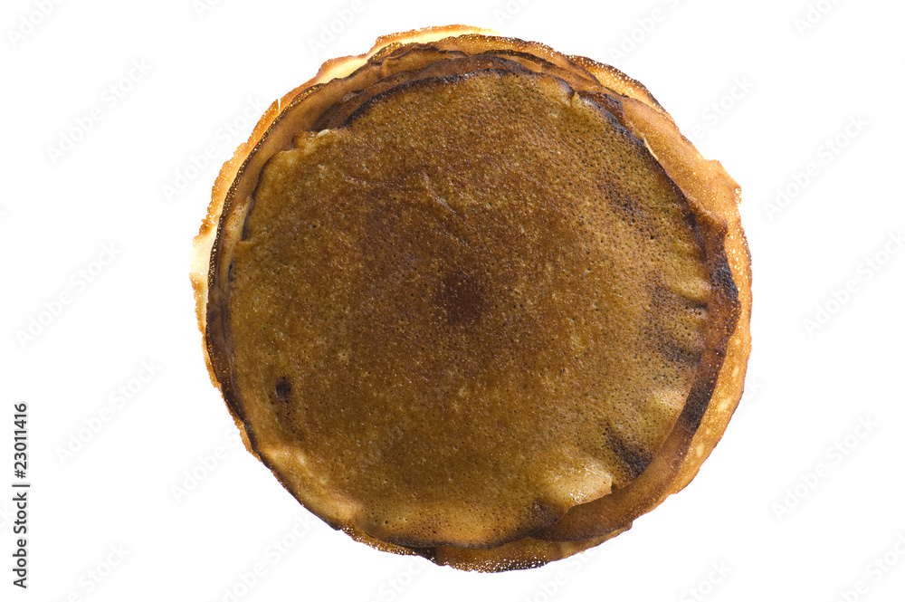 pancake isolated on white