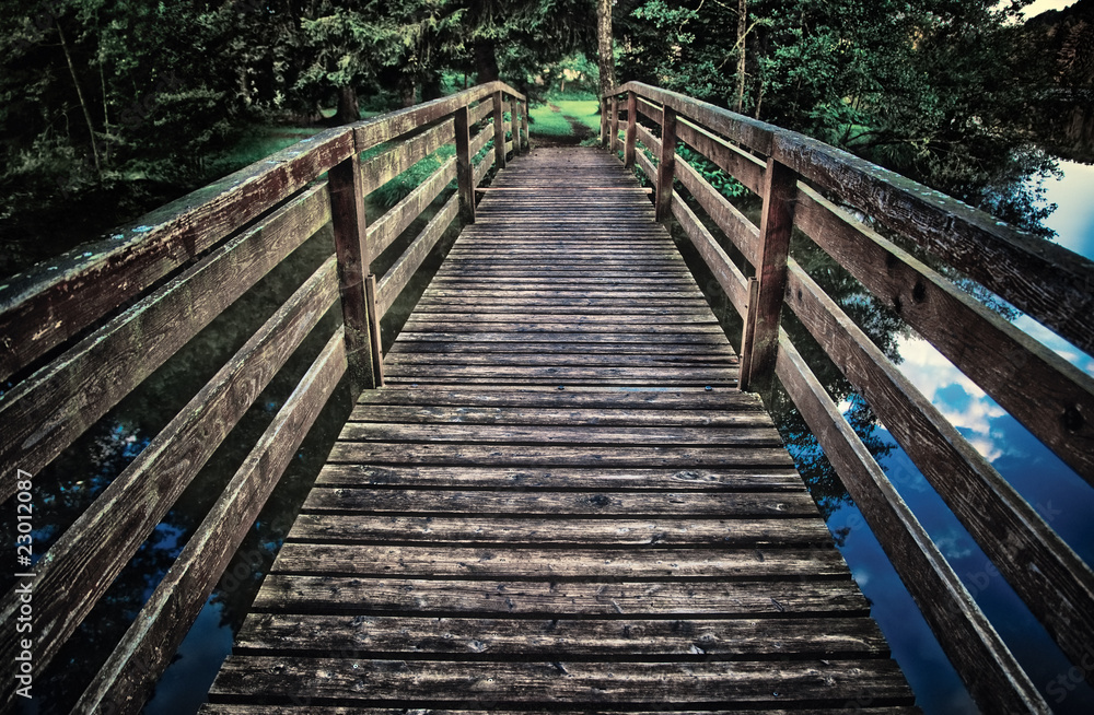 Wooden bridge