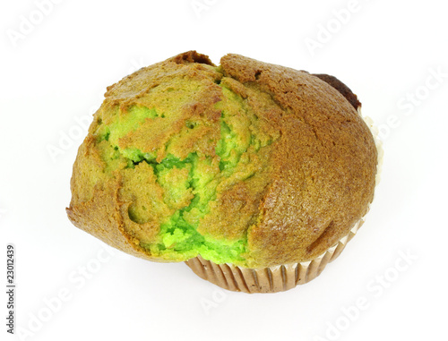 Large pistachio nut muffin