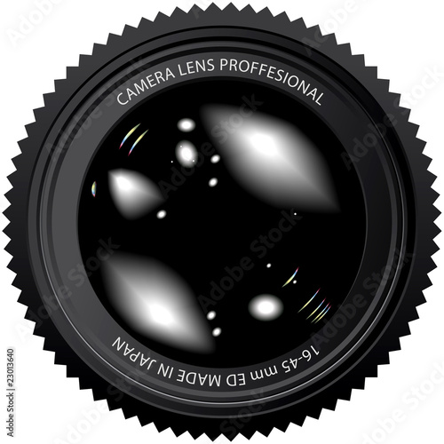 camera lens vector illustration