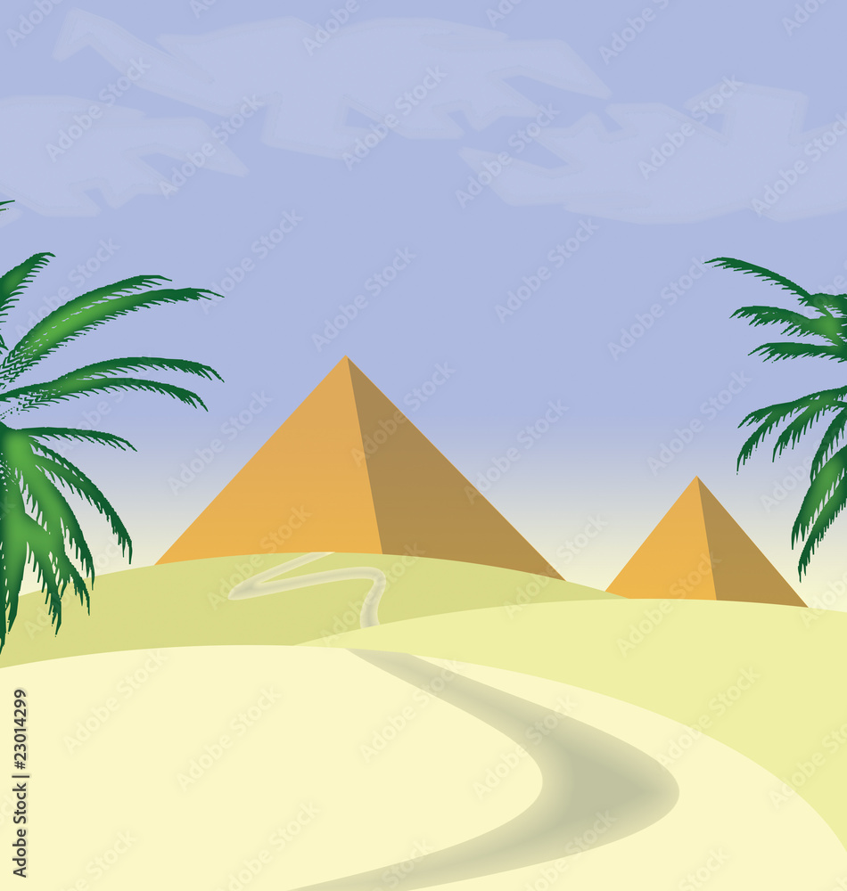 two egypt pyramids