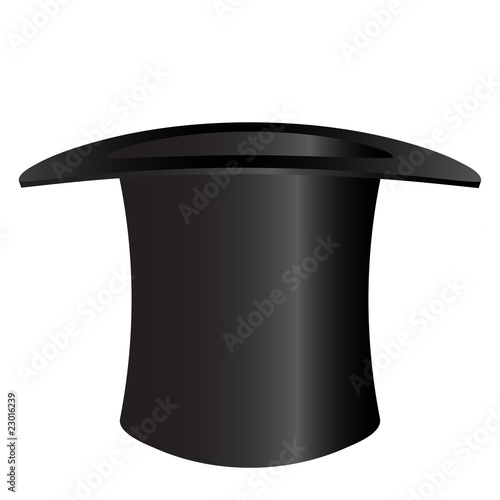 Top hat isolated on white