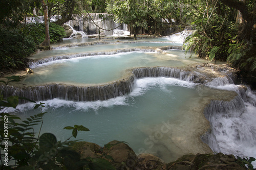 Tad Kuang Si Wasserfall bei Luang Prabang  Laos