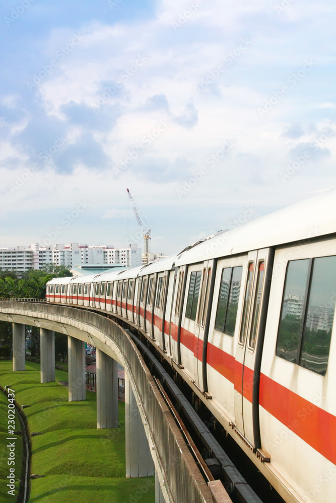 Naklejka premium Publiczny transport metrem