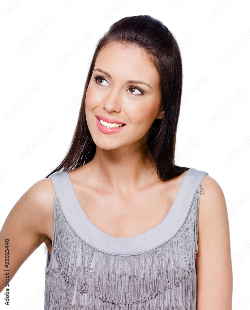 Woman interesting in something Woman interesting in something
