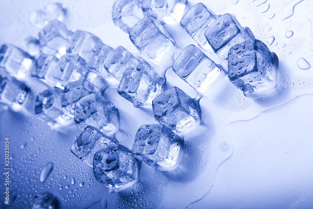 Crystals ice cubes