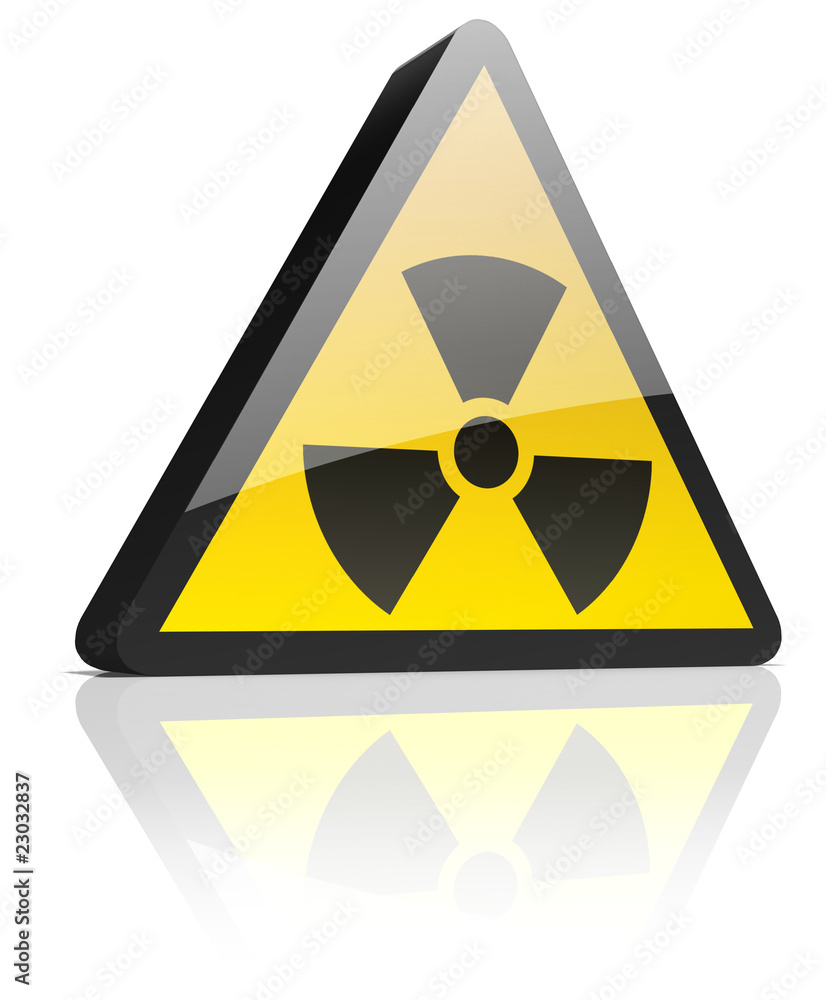 Warnschild Radioaktiv Verseucht Warning Radioactive Hotspot Warnschild Radioaktiv Verseucht Warning Radioactive Hotspot