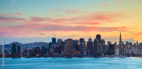 San Francisco Skyline at Sunset HDRI