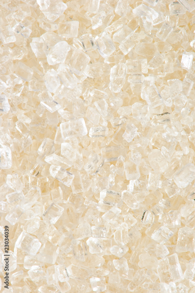 macro photo of granules of sugar