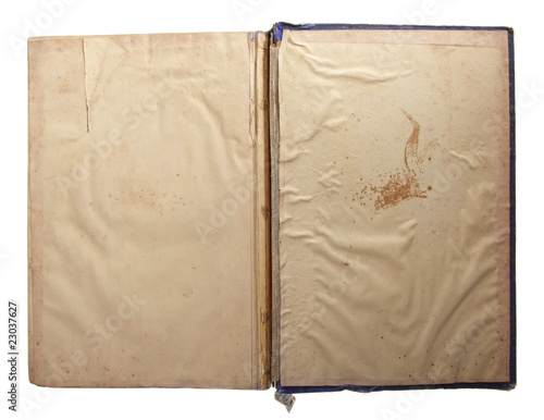 Blank pages of an old book