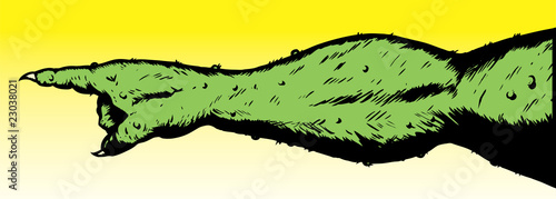 Monster arm pointing