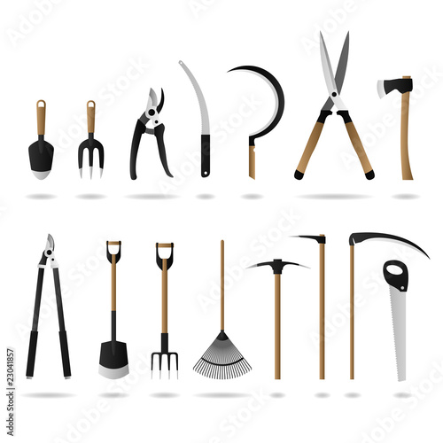 Gardening Tool Set Vector