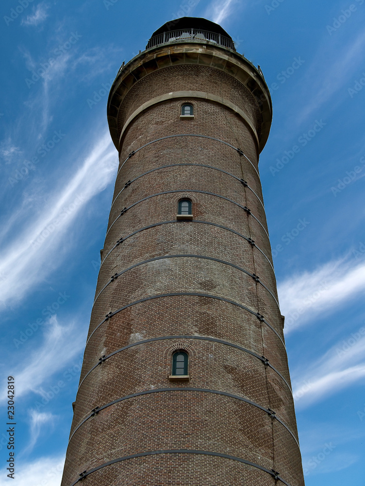 Phare sur la plage de Grenen, la pointe du Danemark