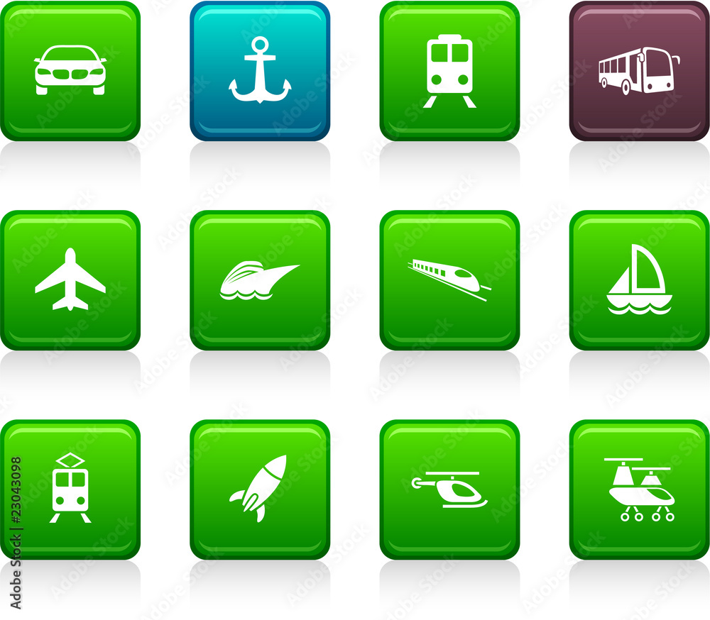 Fototapeta premium Transport icons.