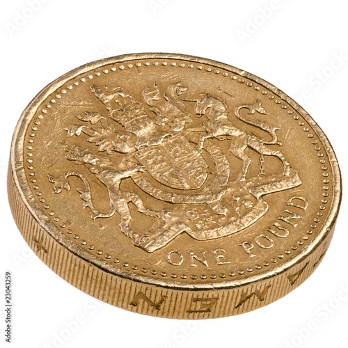 One pound British coin